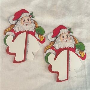 1984 Beistle Honeycomb Santas - Vintage Holiday Decor - Quantity of 2